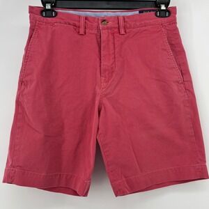 Polo Ralph Lauren Mens Stretch Classic Fit Chino Shorts Salmon Pink Size 30